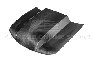 EOS - 5 Inch Cowl Raised Carbon Fiber Vented Hood  - Pontiac GTO 2004-2006 
